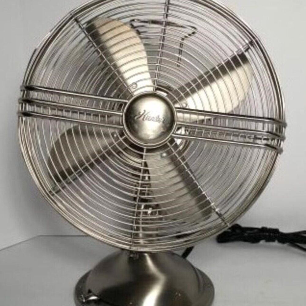 Hunter Model 90408 Chrome 13" Table / Desk Fan - 13" 3-Speed - Retro - Picture 6 of 7